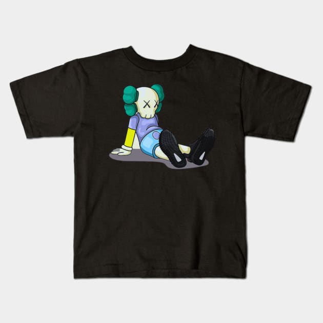 Kaws mimin 7 Kids T-Shirt by endamoXXM